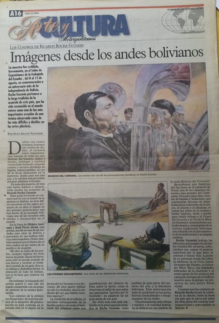 Articulo de prensa sobre Ricardo Rocha Guzman